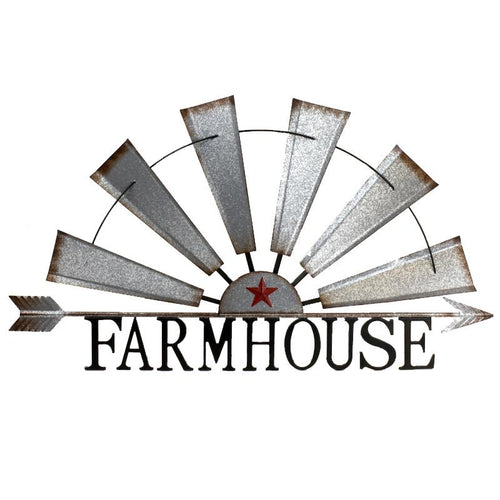 Farmhouse Windmill Wall Decor