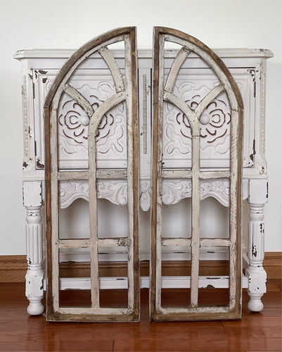 Rustic Cathedral Wood Arch Set