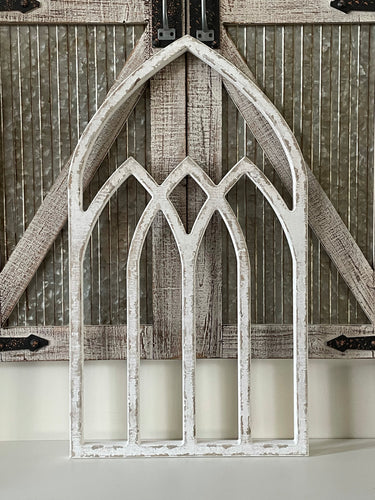 Distressed Open Wood Arch