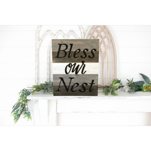 Bless Our Nest Wood Wall Decor