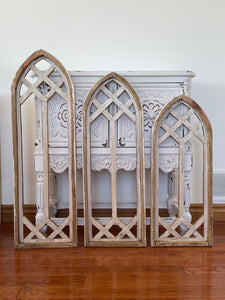 Rustic Farmhouse Wood Cathedral Open Arch