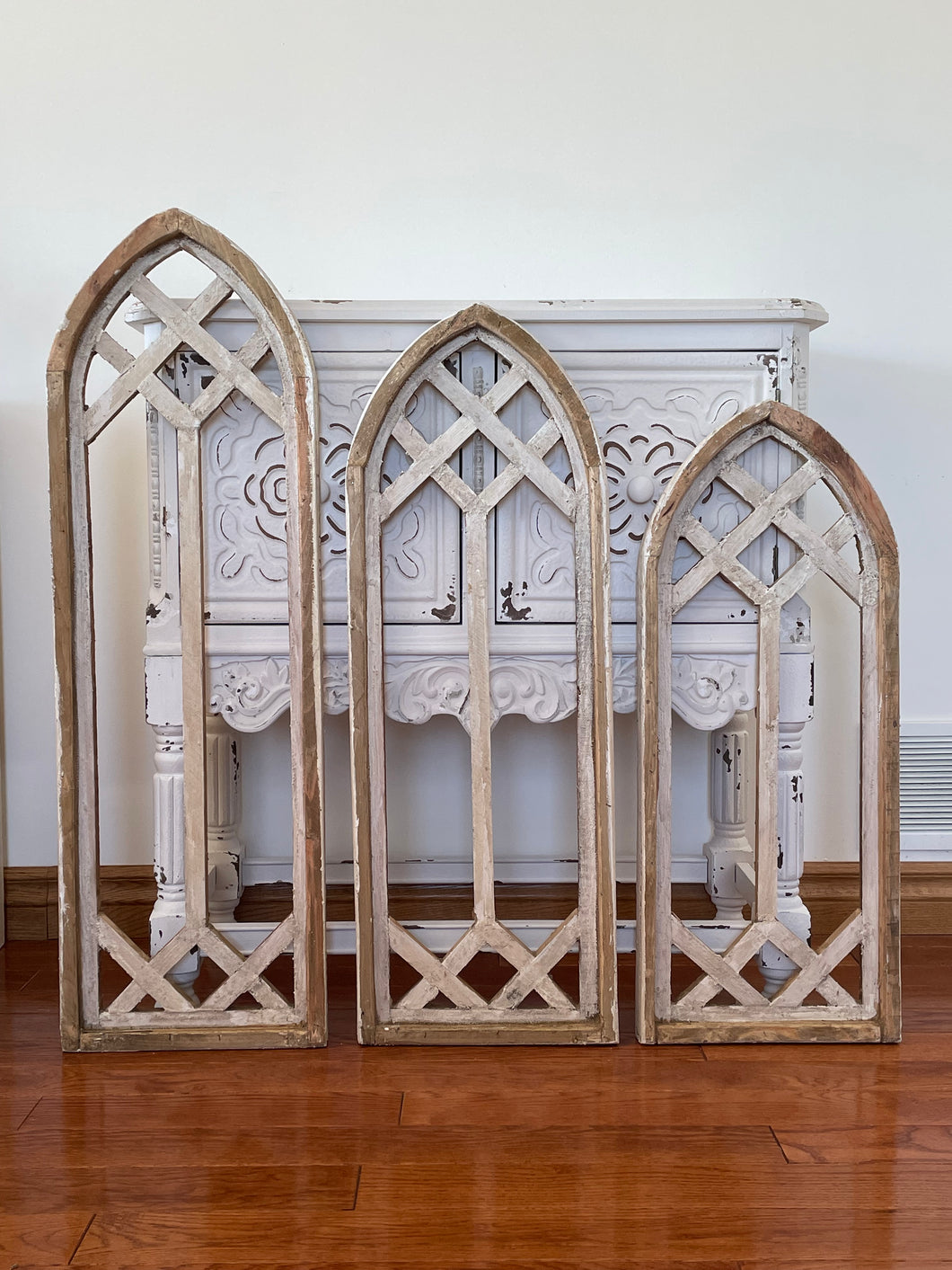 Rustic Farmhouse Wood Cathedral Open Arch