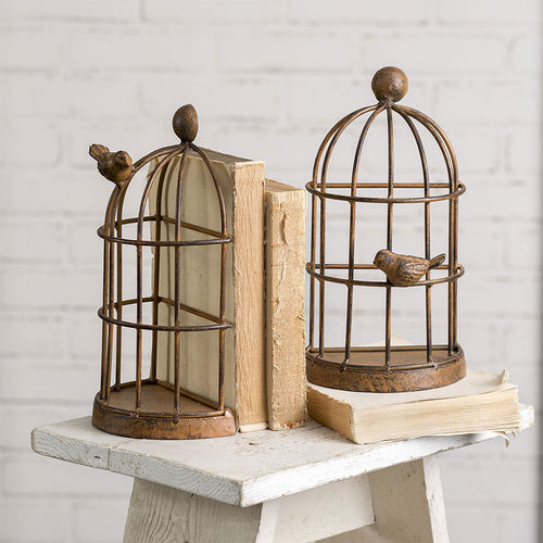 Birdcage Bookends