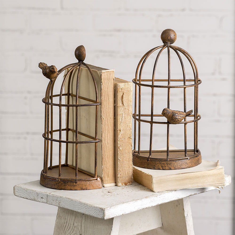 Birdcage Bookends