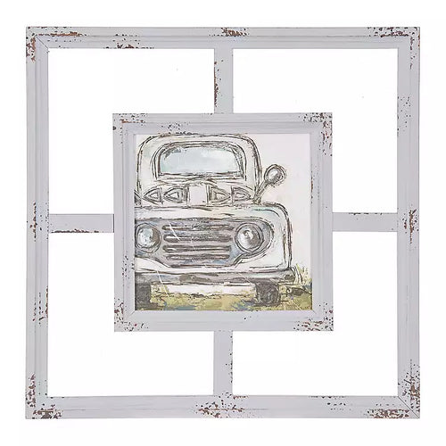 Truck Windowpane Wall Decor