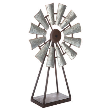 Large Metal Windmill Table Decor