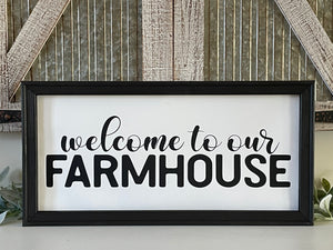 Welcome To Our Farmhouse Wall Decor