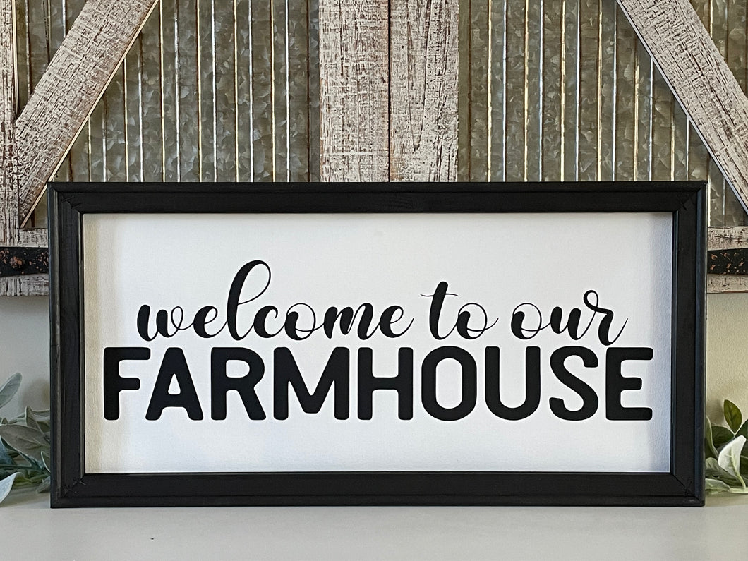 Welcome To Our Farmhouse Wall Decor