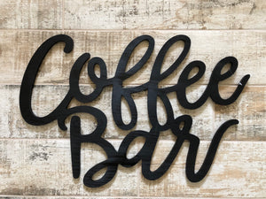 Coffee Bar Wood Wall Decor
