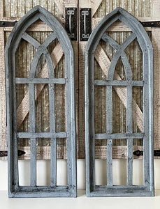 Rustic Farmhouse Wood Cathedral Arch Wall Decor Set
