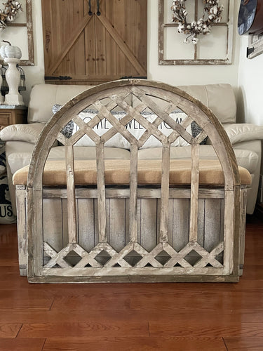 Large Rustic Farmhouse Cathedral Arch Wood Wall Decor