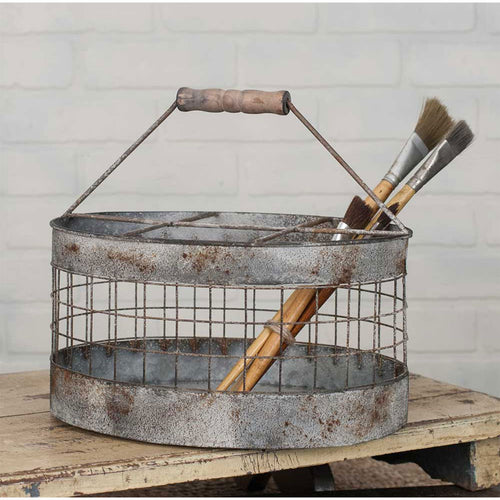 Oval Metal Caddy