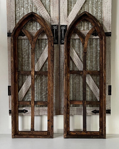 Rustic Farmhouse Wood Cathedral Arch Wall Decor