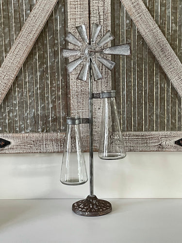 Windmill Vase Table Decor