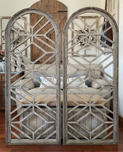 Extra Large Rustic Farmhouse Wood Cathedral Arch Wall Decor
