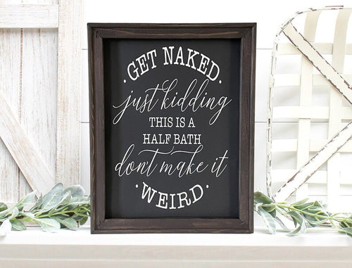 Get Naked Bathroom Wall Decor
