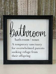 Funny Farmhouse Bathroom Wall Decor