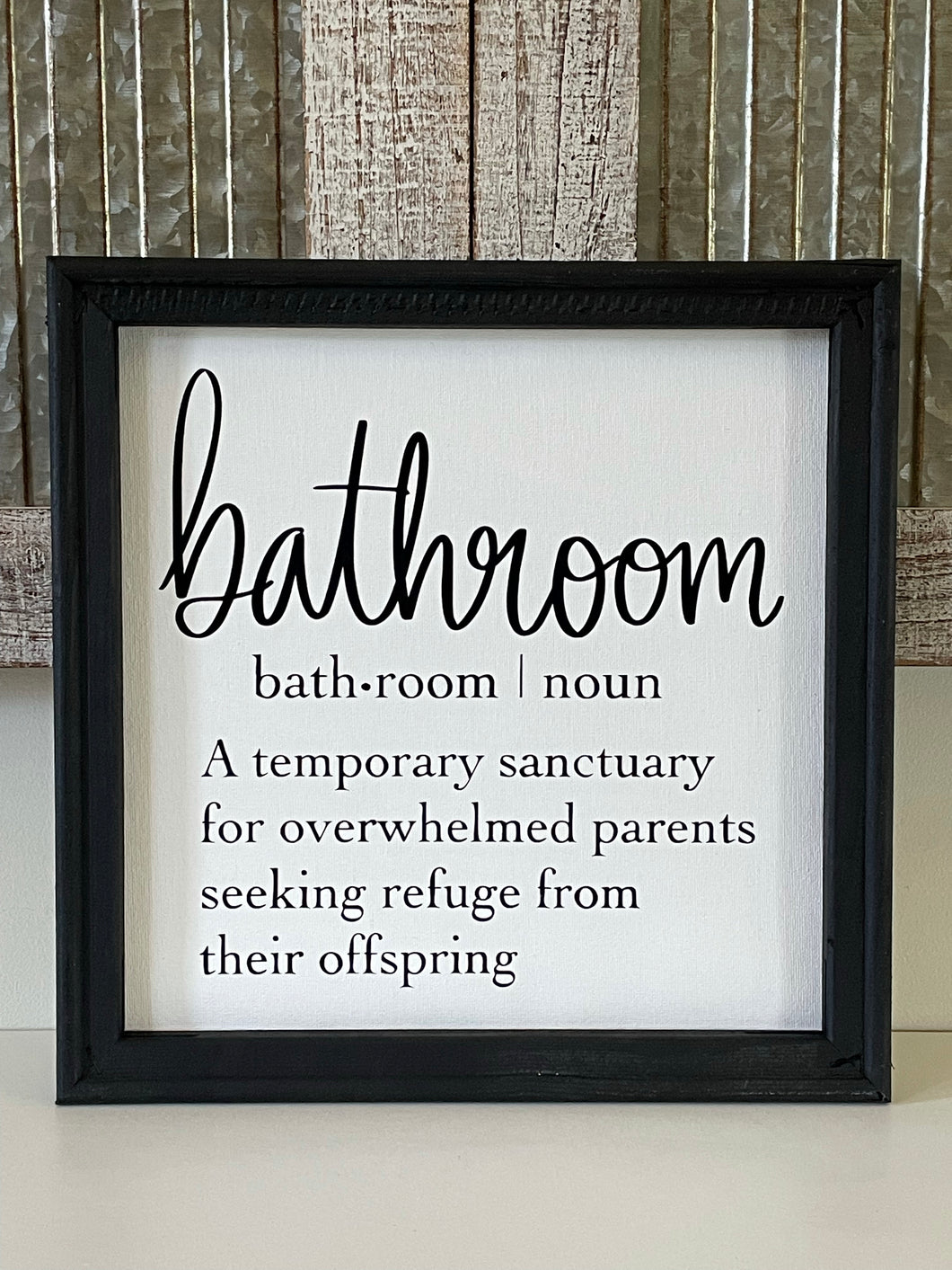 Funny Farmhouse Bathroom Wall Decor