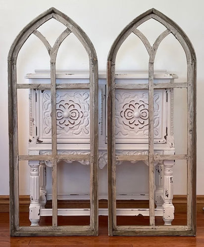 Large Rustic Farmhouse Wood Cathedral Arch Wall Decor
