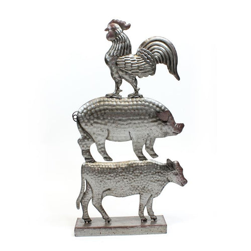 Metal Stacked Animals Table Decor