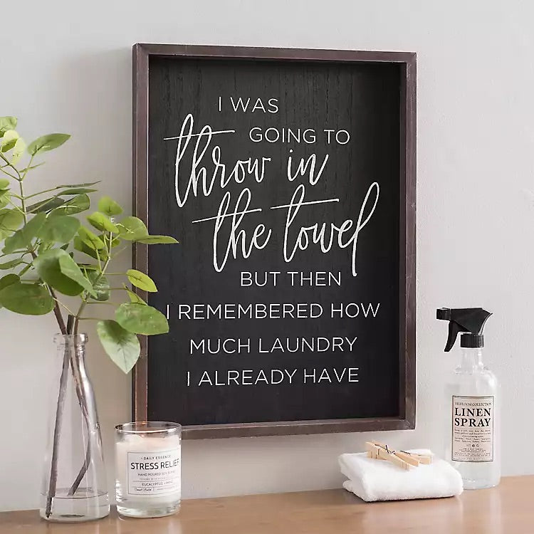 Laundry Wood Wall Decor