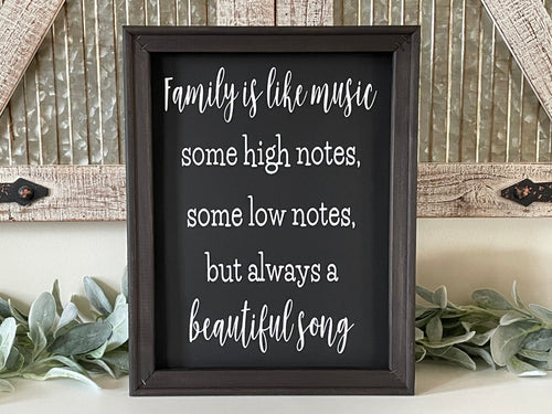Family Is Like Music Wall Decor