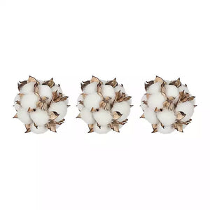 Set Of Three Cotton Table Decor/ Decorative Filler