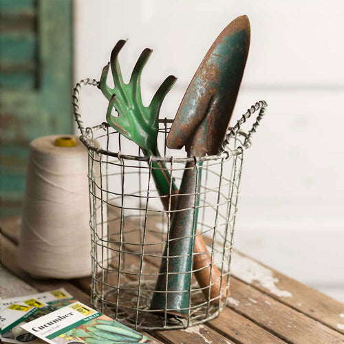 Wire Basket With Handles