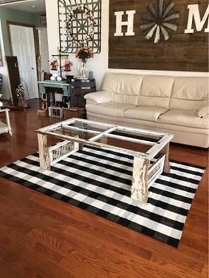 Black And White Checkered Area Rug