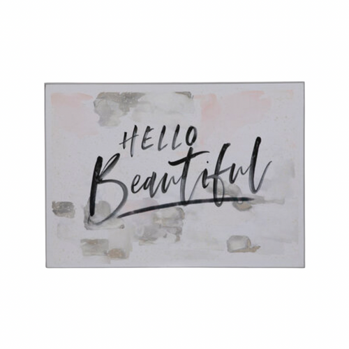 Hello Beautiful Wood Wall Decor