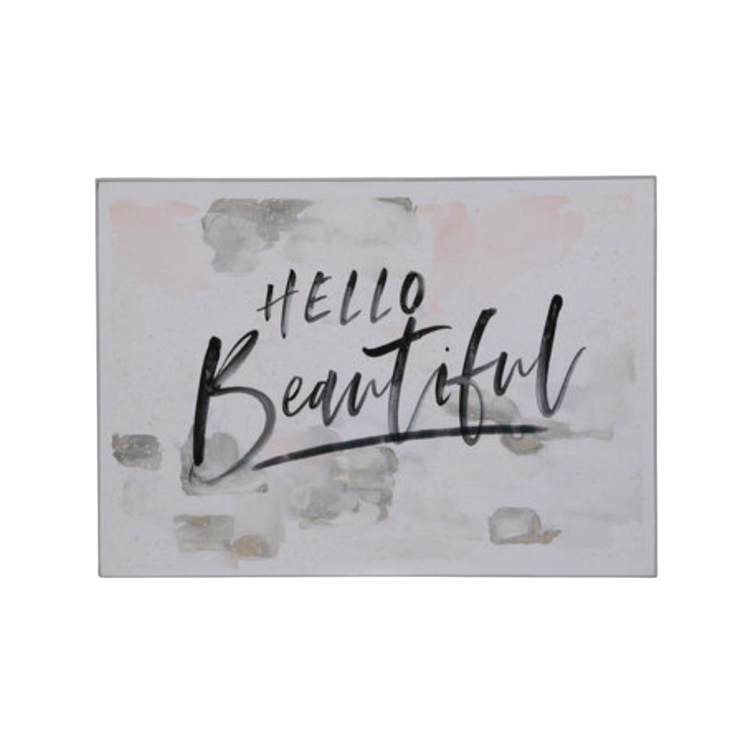 Hello Beautiful Wood Wall Decor
