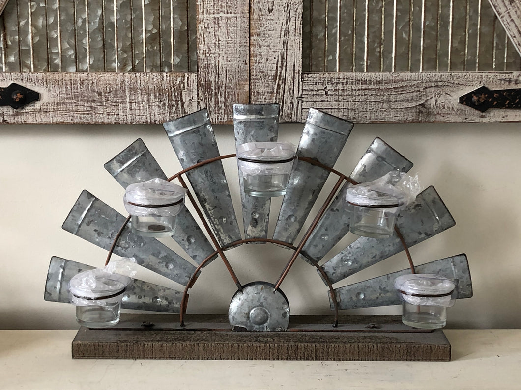 Windmill Candle Holder