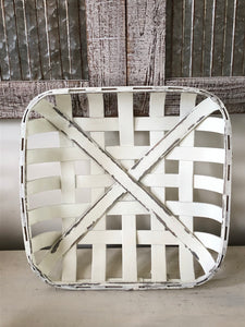Decorative Tobacco Basket Table Or Wall Decor
