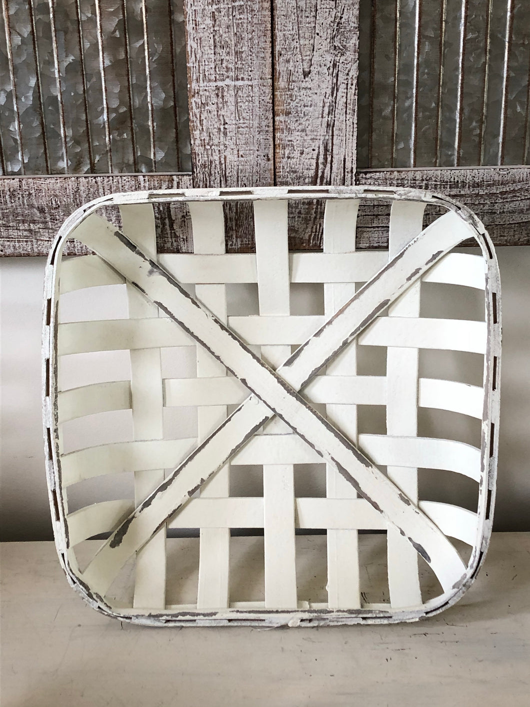 Decorative Tobacco Basket Table Or Wall Decor
