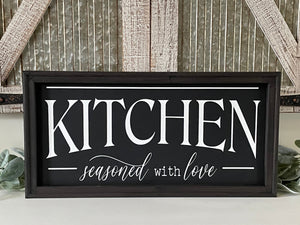Kitchen Seasoned With Love Wall Decor
