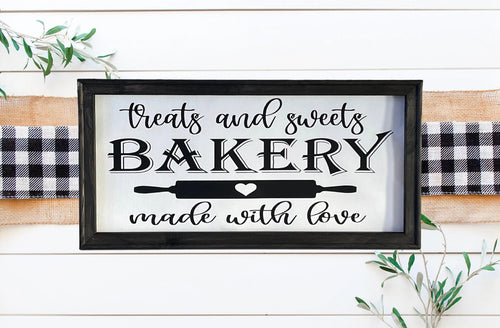 Treats And Sweets Bakery Made With Love Farmhouse Wall Decor Sign