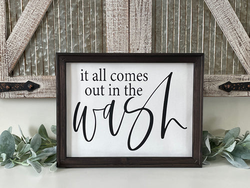 Country Music Miranda Lambert It All Comes Out In The Wash Laundry Wall Decor Sign