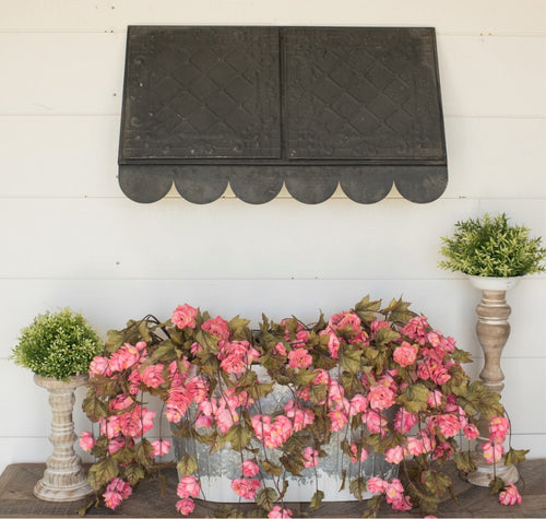 French Country Farmhouse Vintage Style Decorative Metal Awning