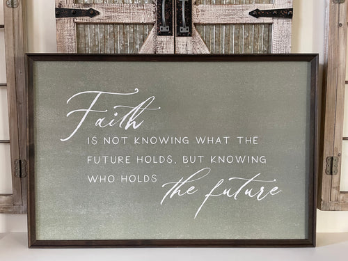 Faith Wood Wall Decor