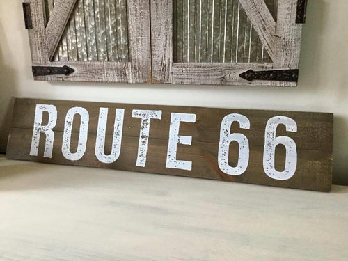 Route 66 Wood Wall Decor