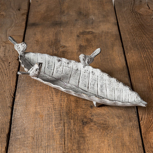 Cast Iron Bird Table Decor
