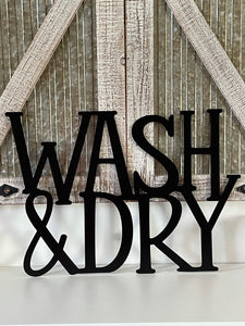 Wash And Dry Metal Wall Decor