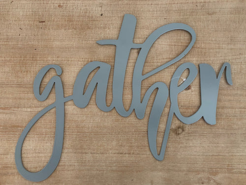 Metal Gather Wall Decor