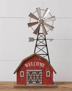 Welcome Windmill Table Decor