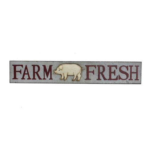 Large Farm Fresh Metal Sign