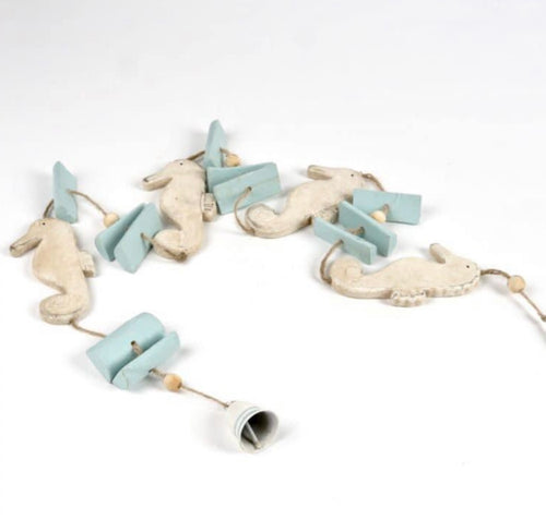 Wood Seahorse Garland