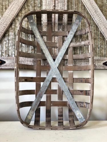 Tobacco Basket Wall Or Table Decor